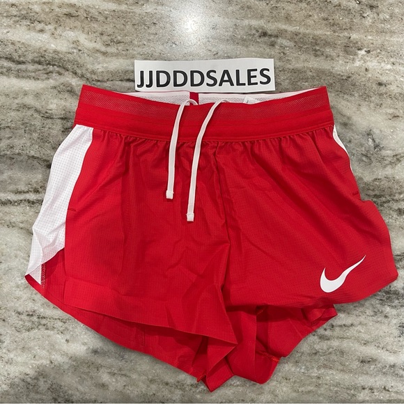 Nike Pro Elite 2” 2-in-1 Made In USA Red Brief Shorts AO8485-657 Women’s Sz XS - Picture 1 of 8